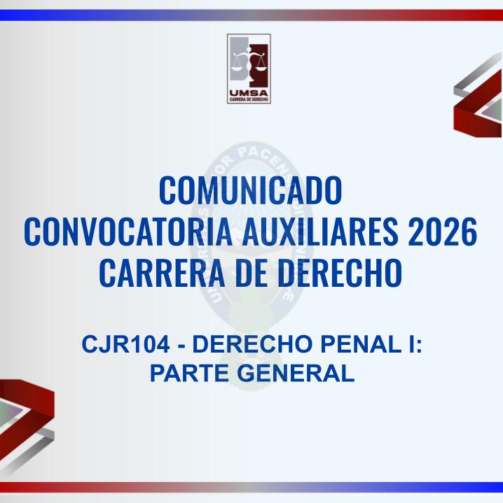 Convocatoria CJR-104