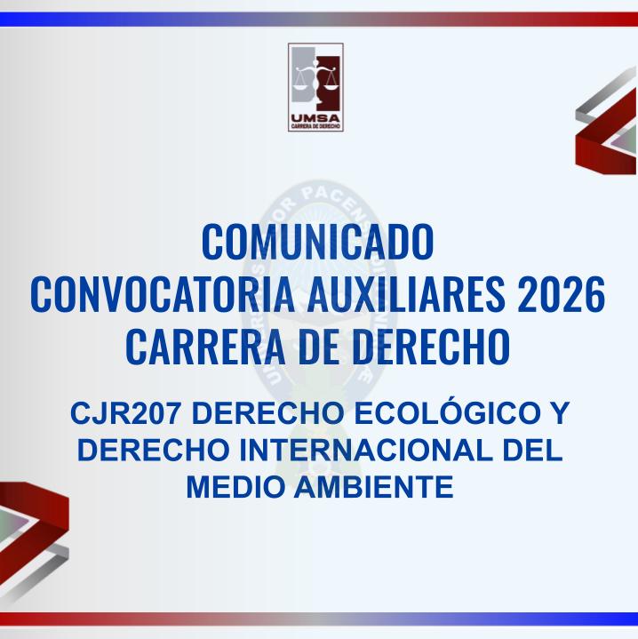 Convocatoria CJR-207