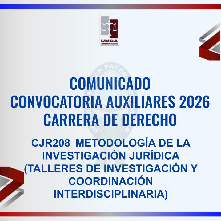Convocatoria CJR-208