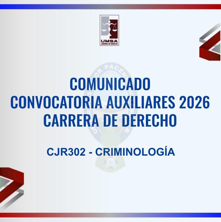 Convocatoria CJR-302