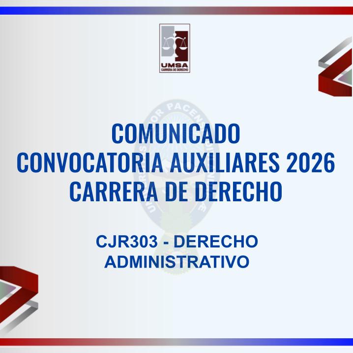 Convocatoria CJR-303