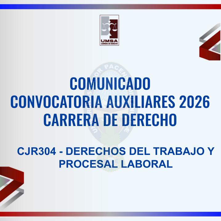 Convocatoria CJR-304