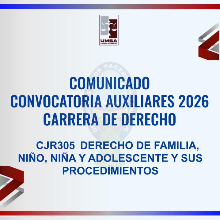 Convocatoria CJR-305
