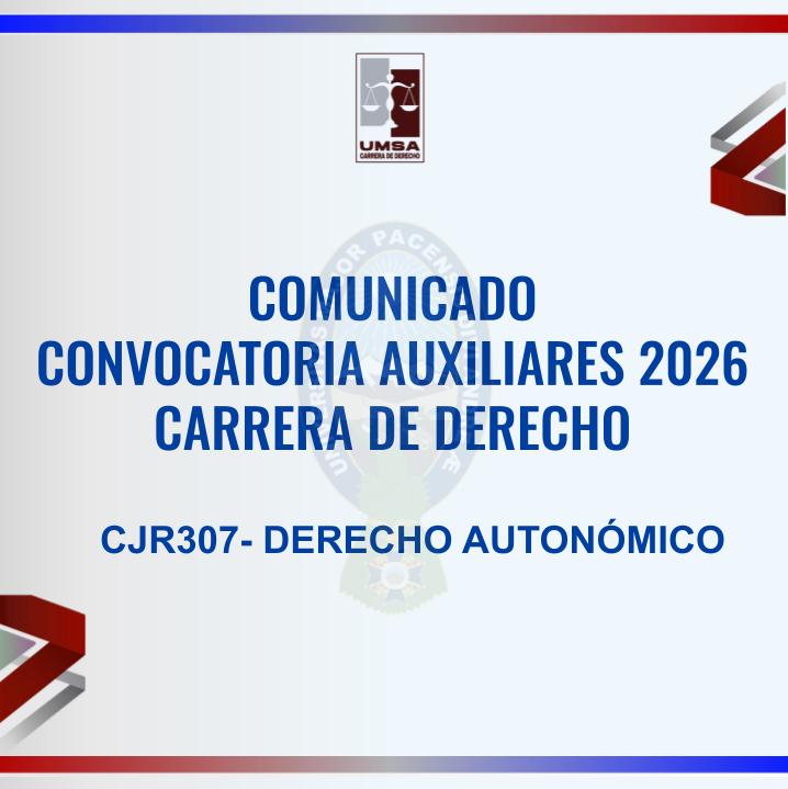 Convocatoria CJR-307