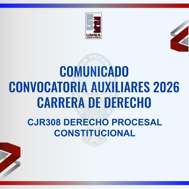 Convocatoria CJR-308