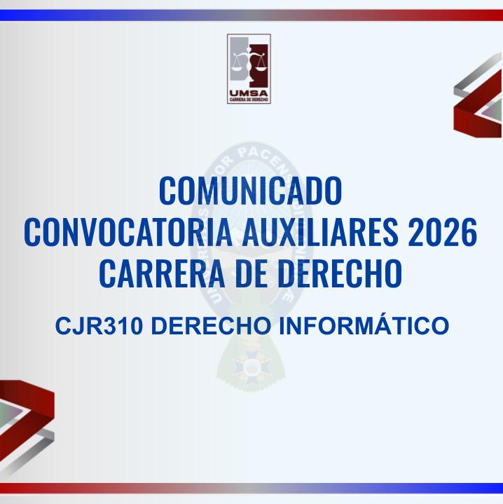 Convocatoria CJR-310