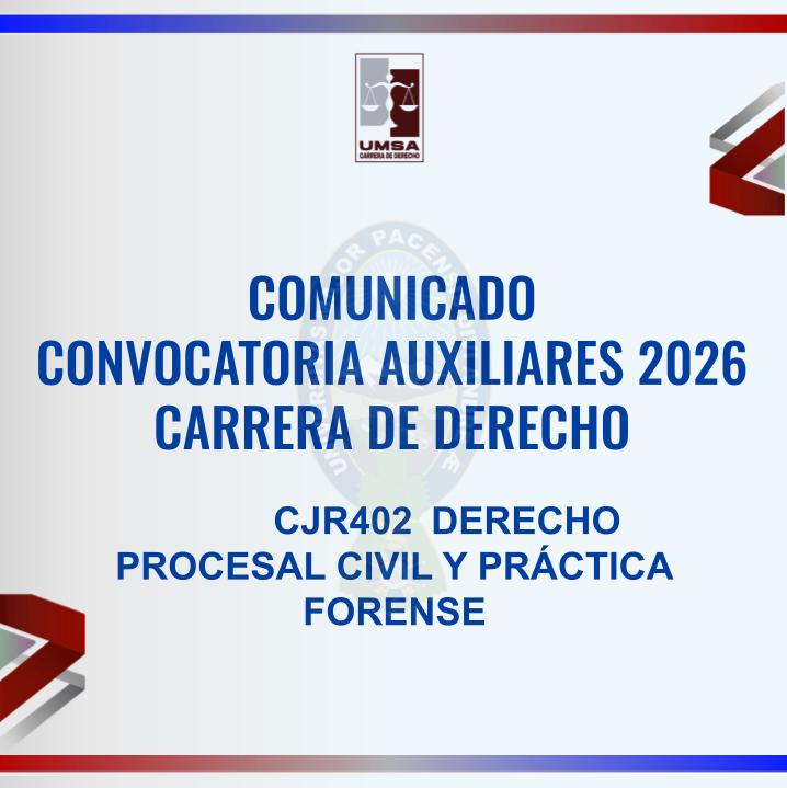 Convocatoria CJR-402