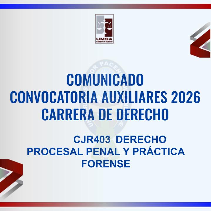 Convocatoria CJR-403