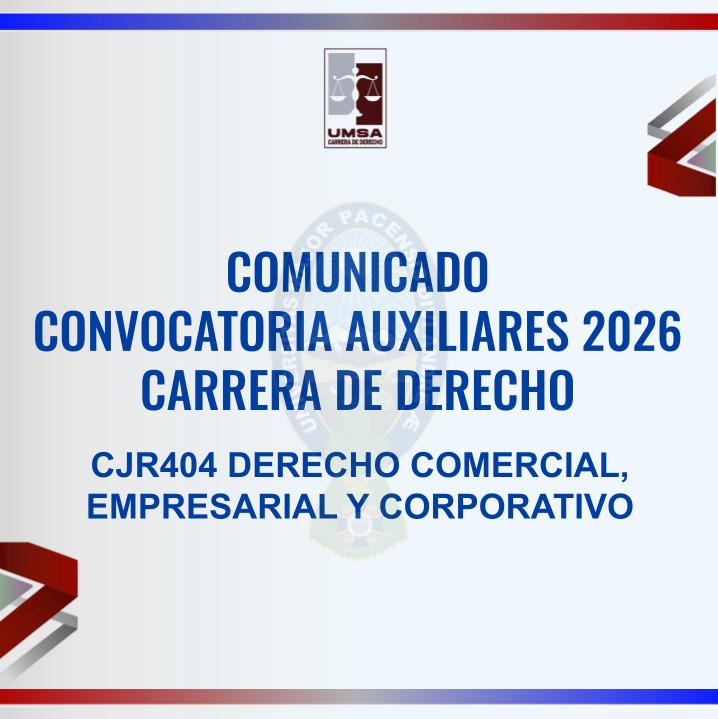 Convocatoria CJR-404