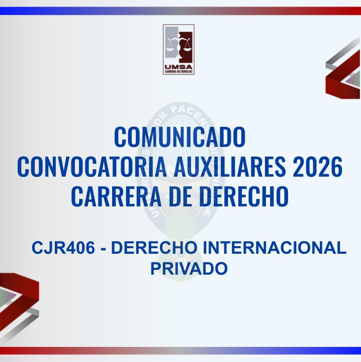 Convocatoria CJR-406