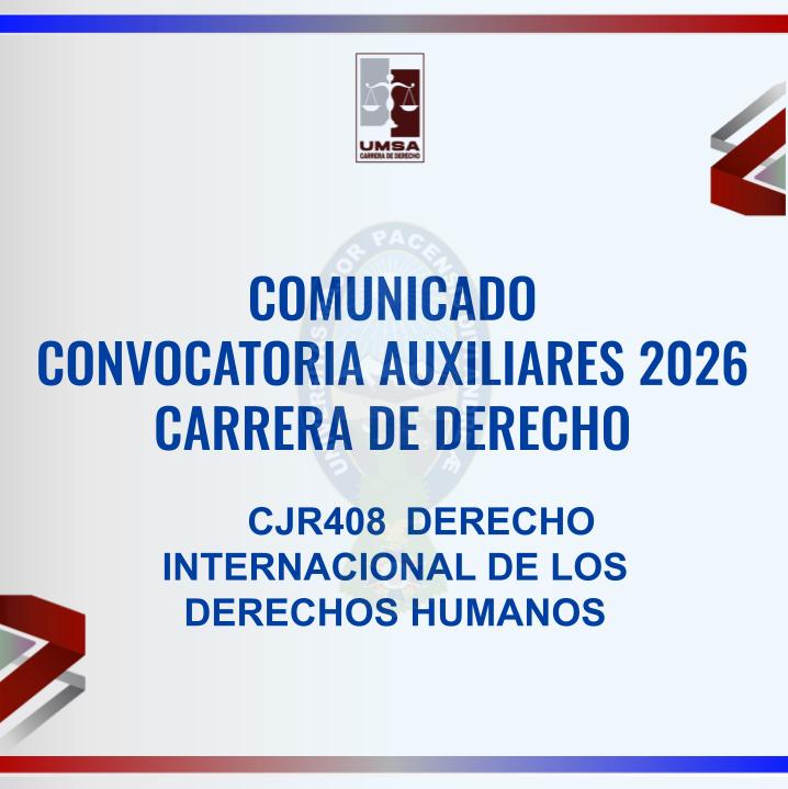 Convocatoria CJR-408